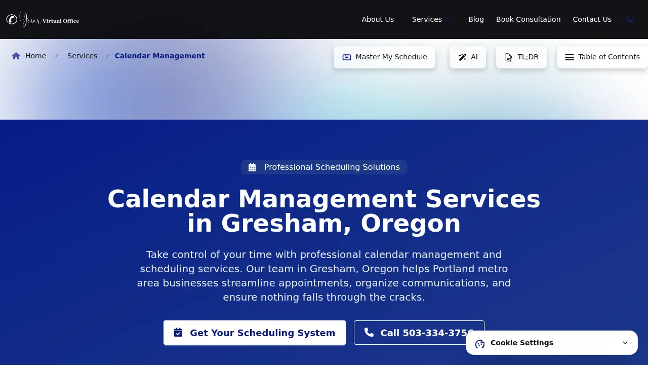 Your Virtual Office page
