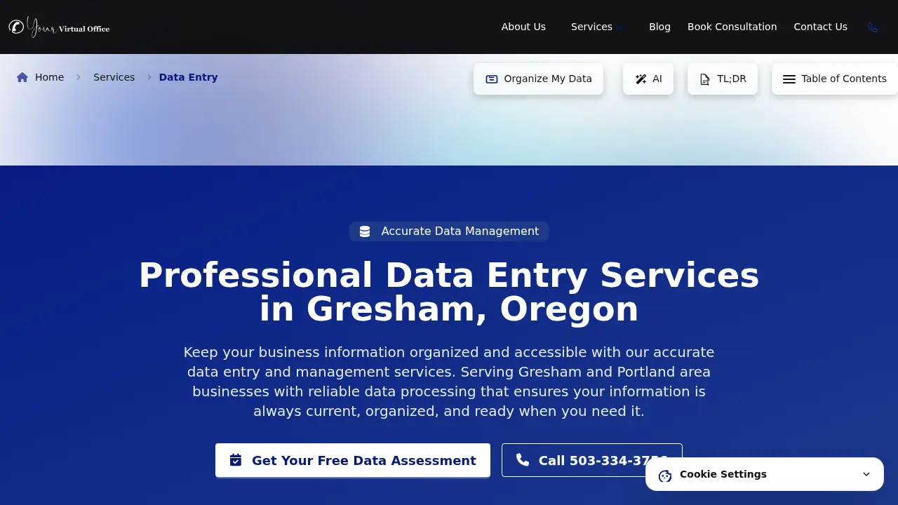 Your Virtual Office page