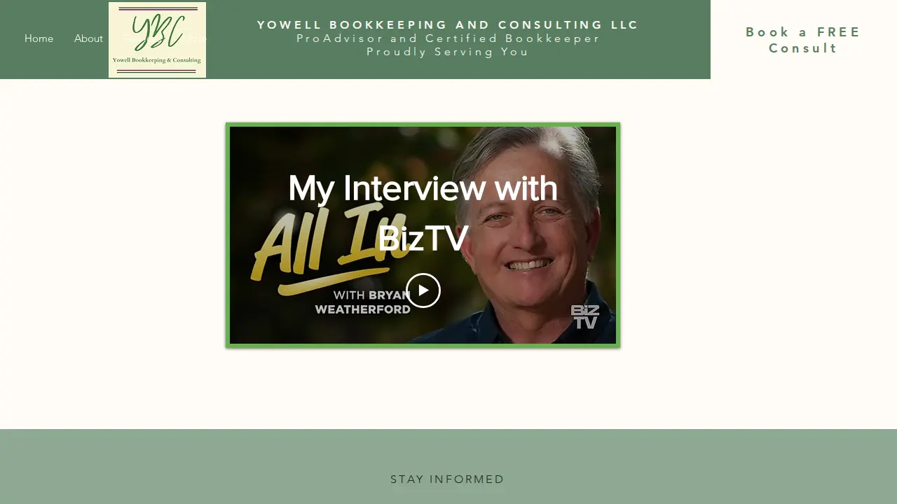 Yowell Bookkeeping & Consulting page