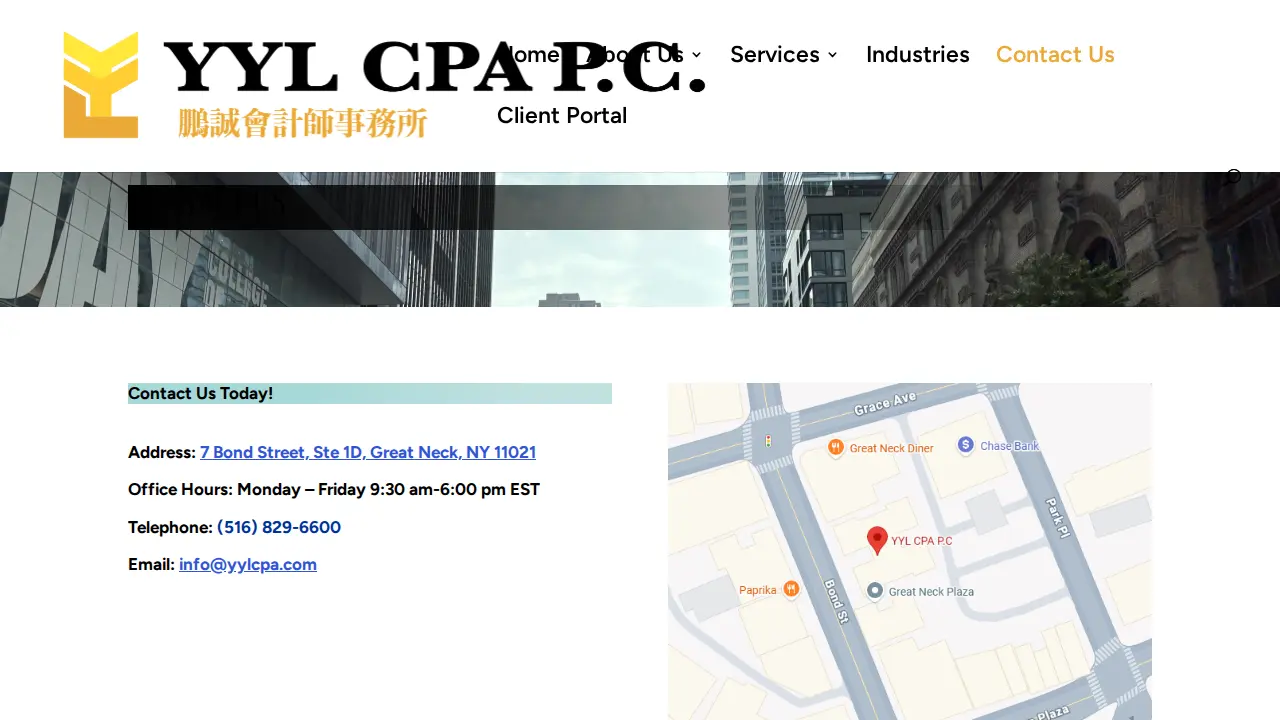 YYL CPA P.C. page