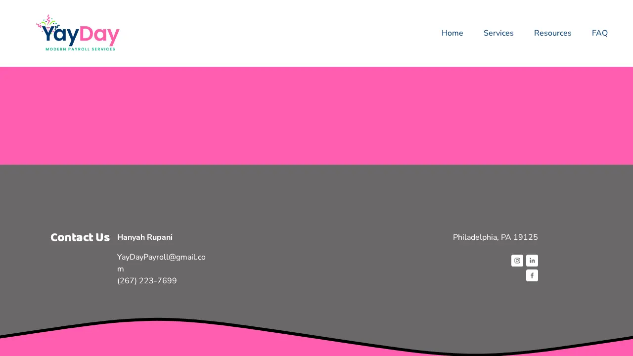 YayDay Payroll Services page