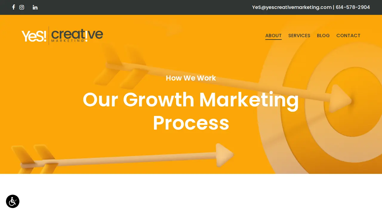 YeS! Creative Marketing page