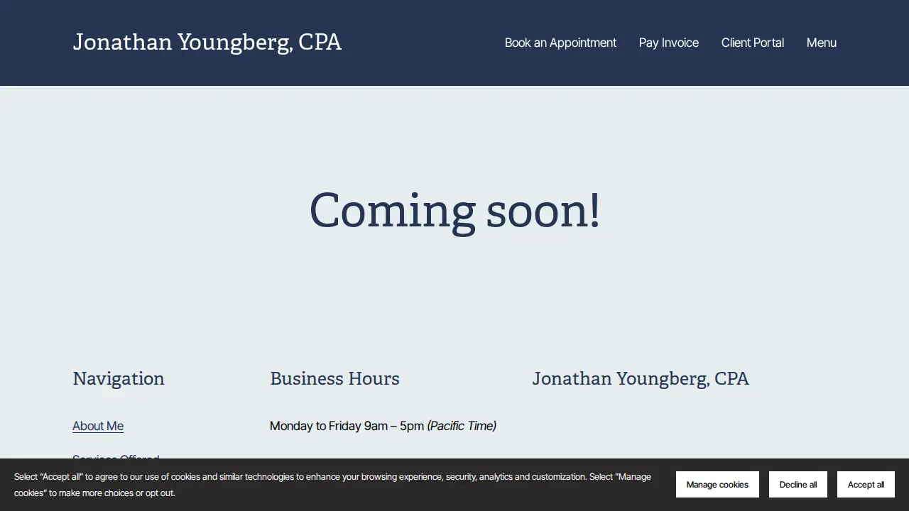 Jonathan Youngberg, CPA page