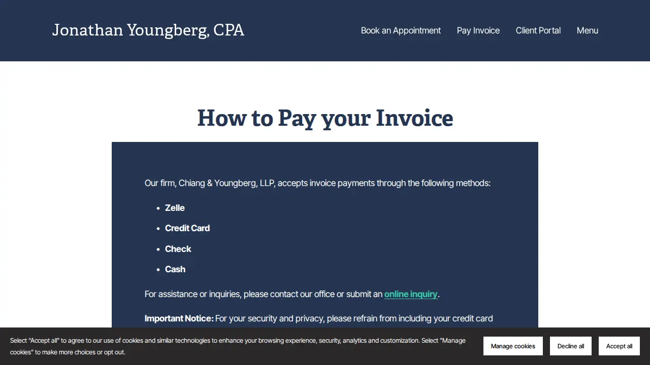 Jonathan Youngberg, CPA page
