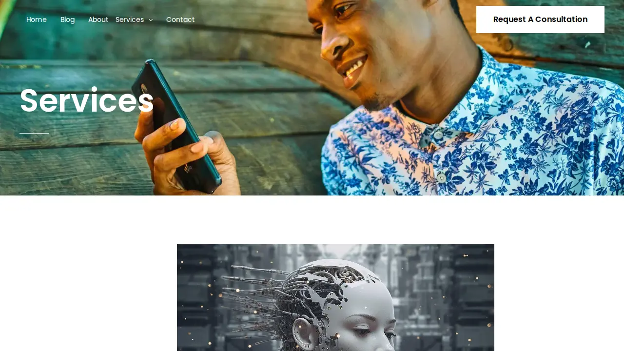 Your Business Partner page