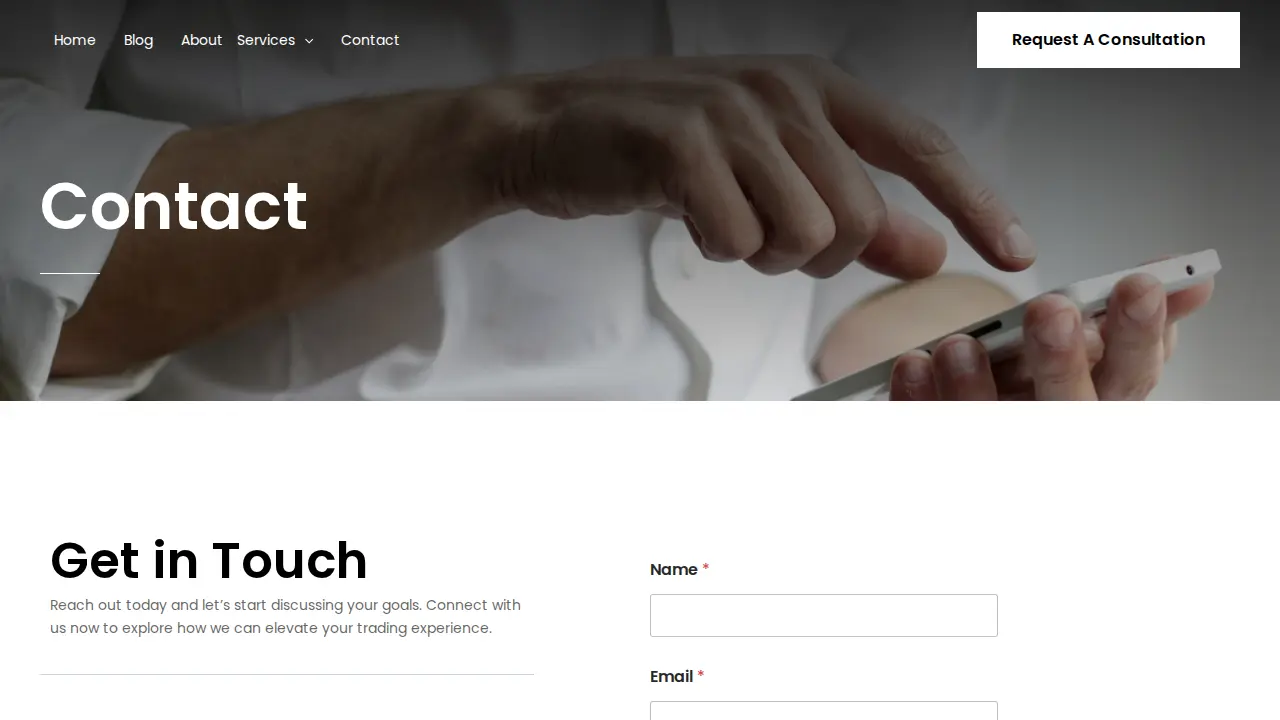 Your Business Partner page