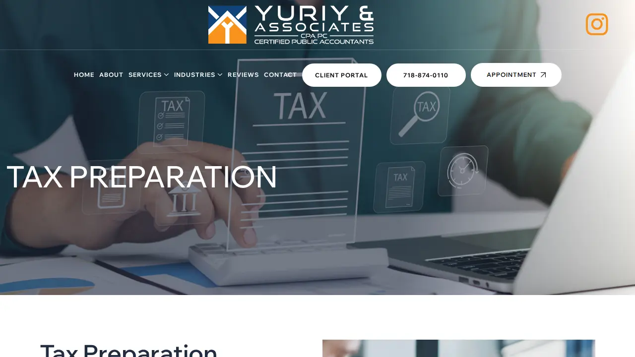 Yuriy & Associates CPA, PC page