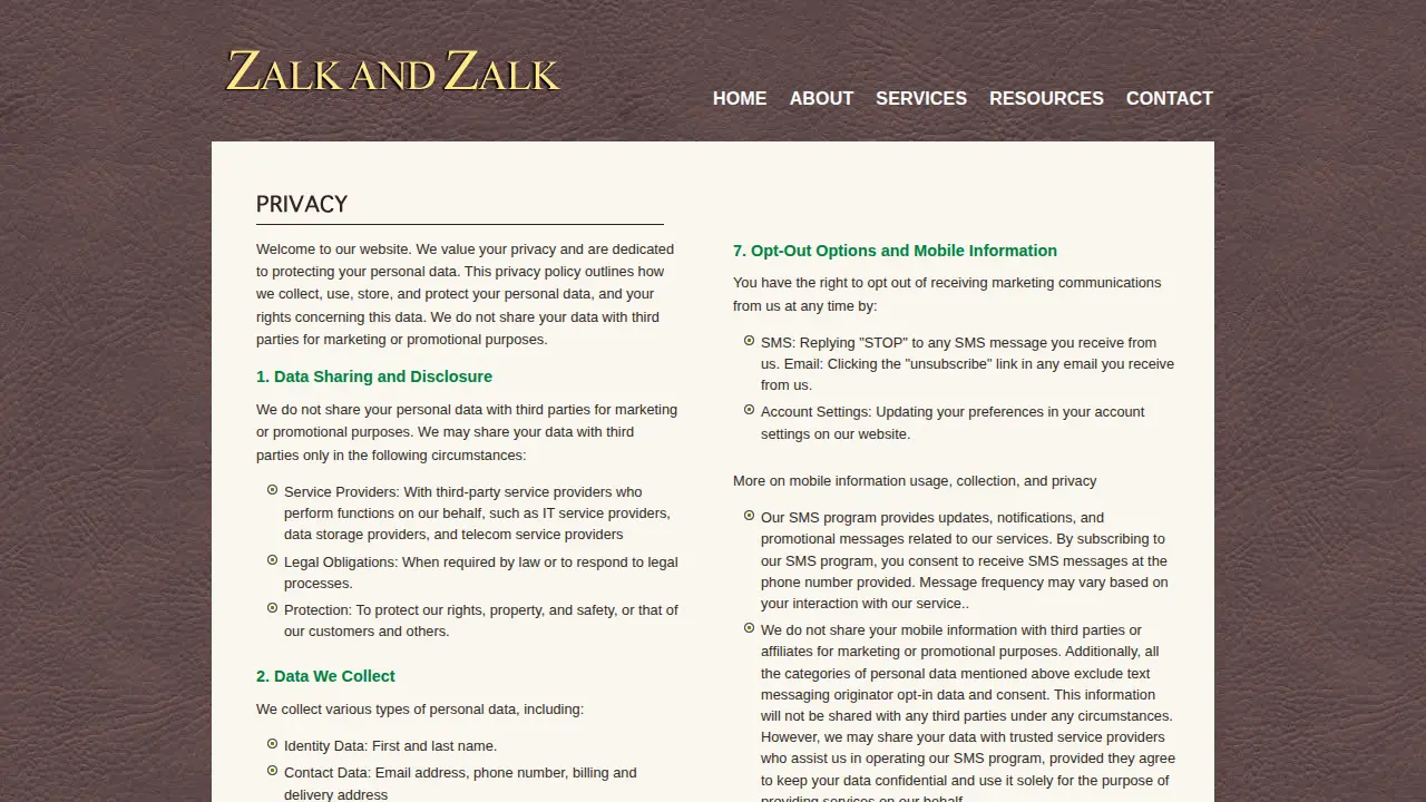 Barry D. Zalk CPA page