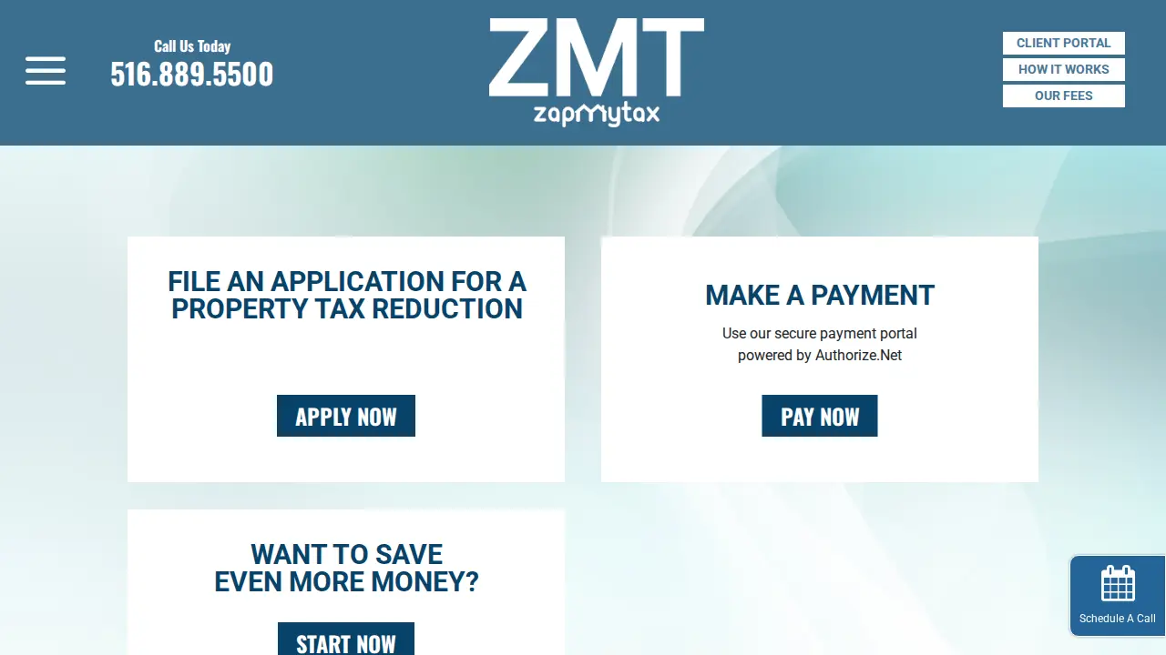 ZapMyTax - Property Tax Grievance Consultant page