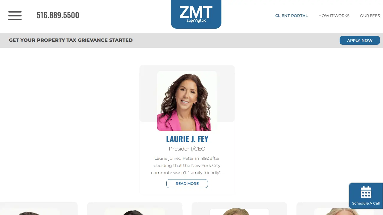ZapMyTax - Property Tax Grievance Consultant page