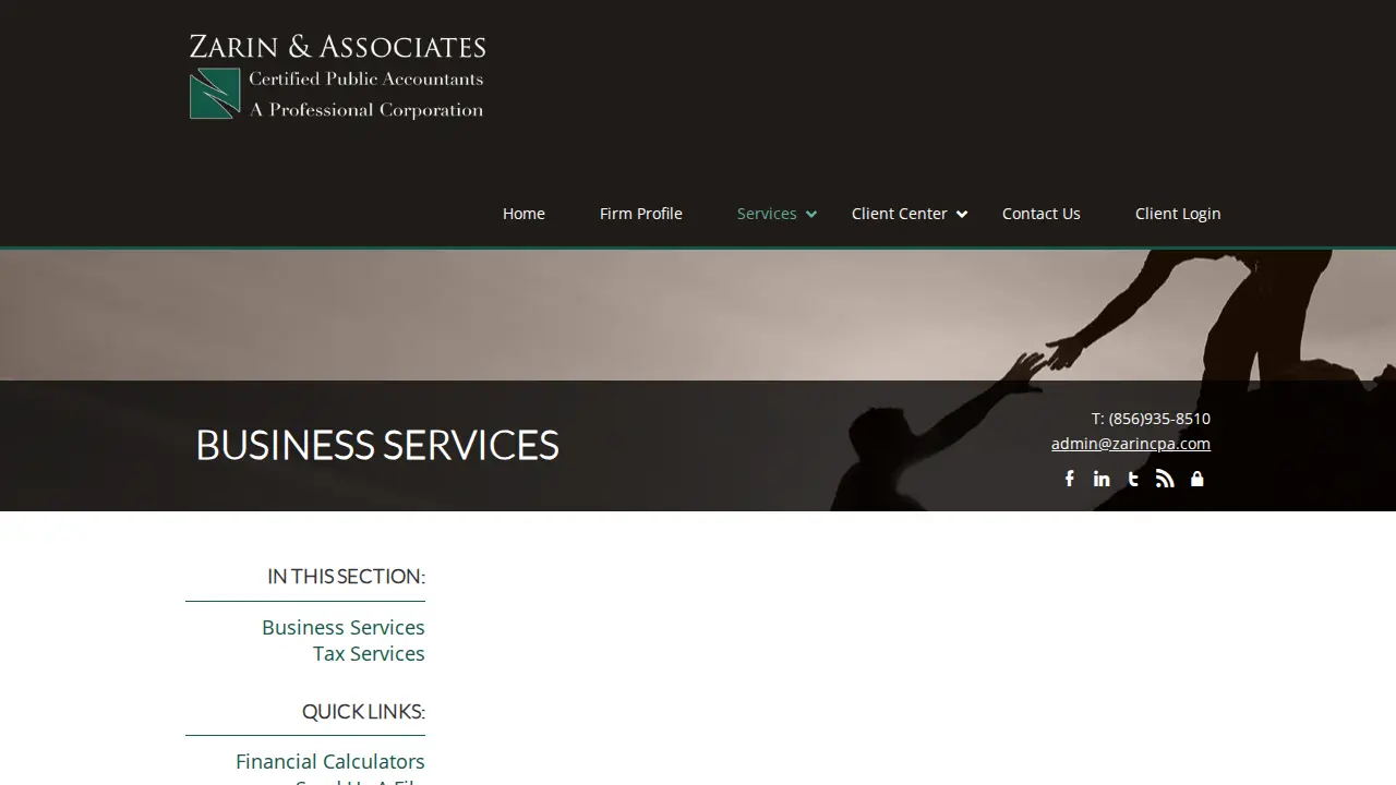 Zarin & Associates, CPA's page