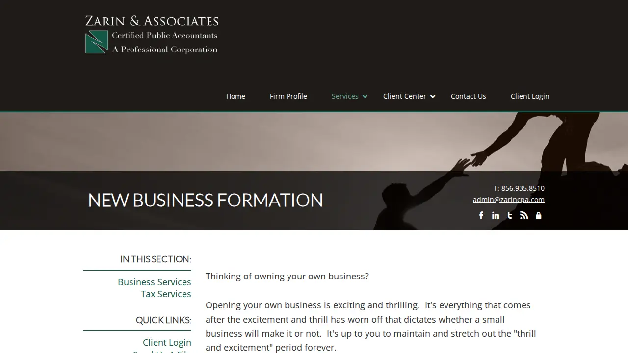 Zarin & Associates, CPA's page