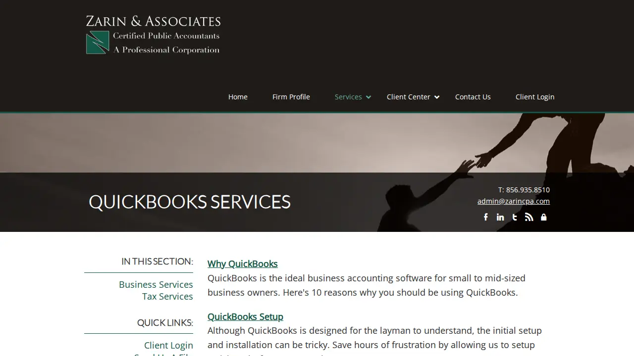 Zarin & Associates, CPA's page