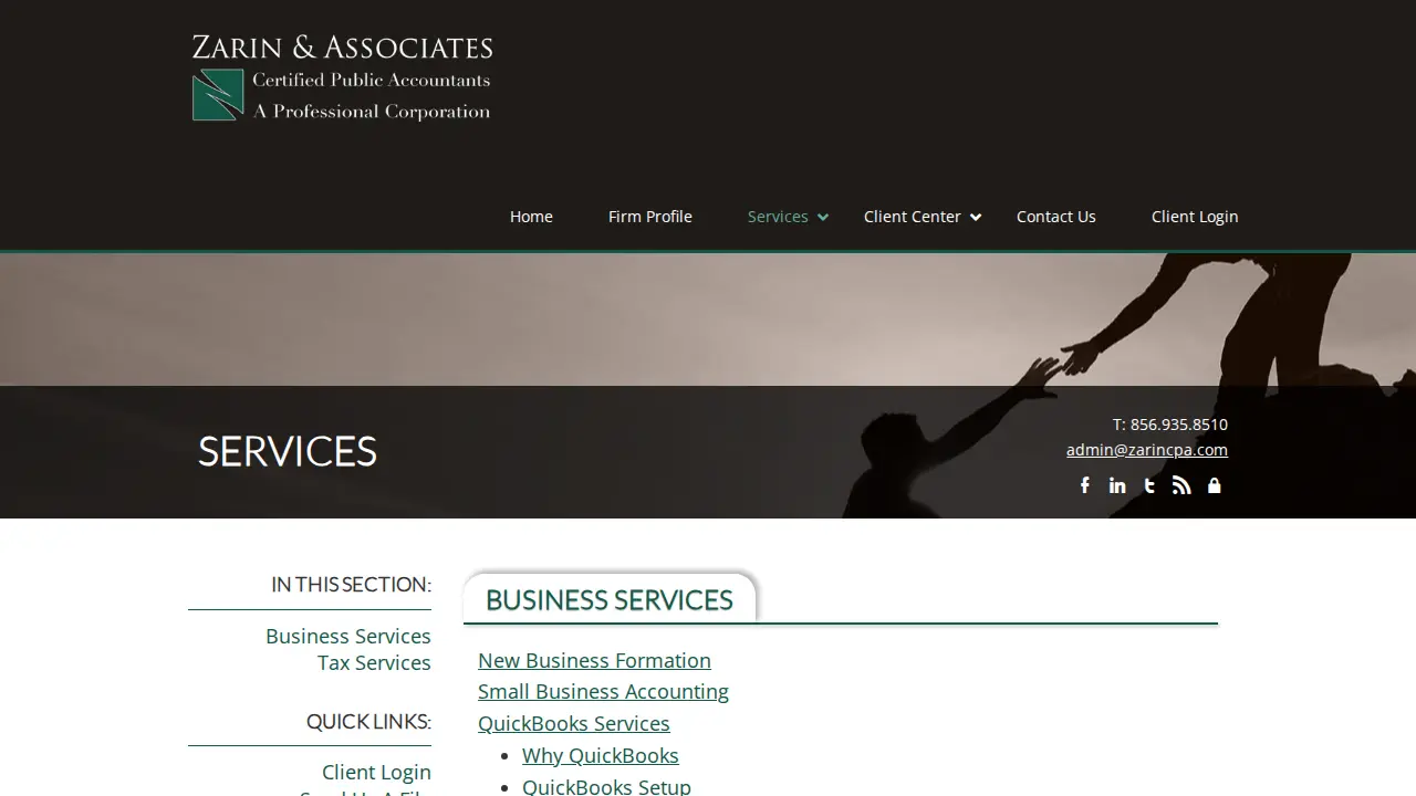 Zarin & Associates, CPA's page