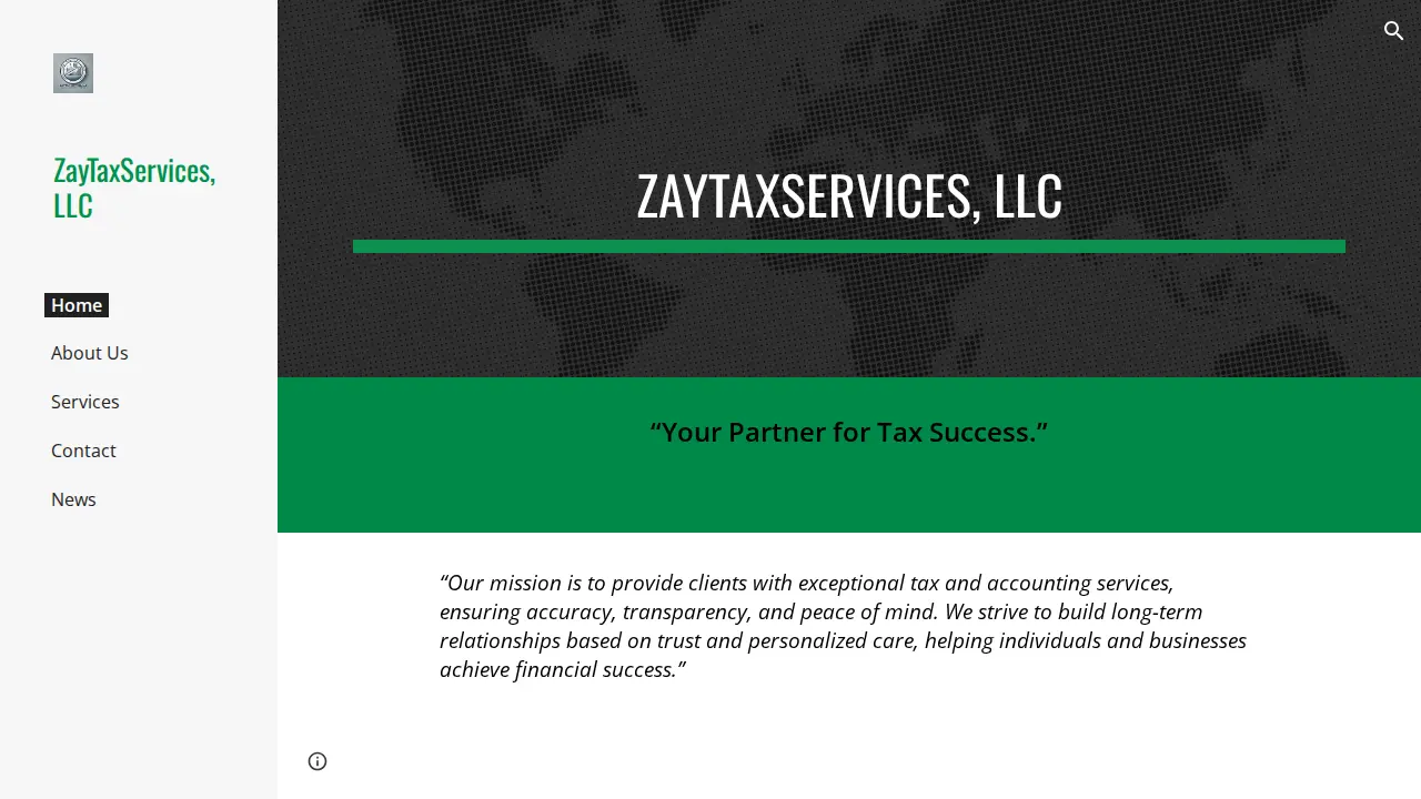 ZayTaxServices, LLC website
