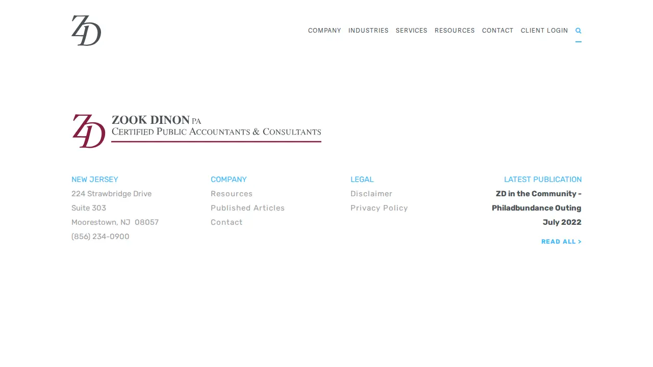 Zook Dinon PA page