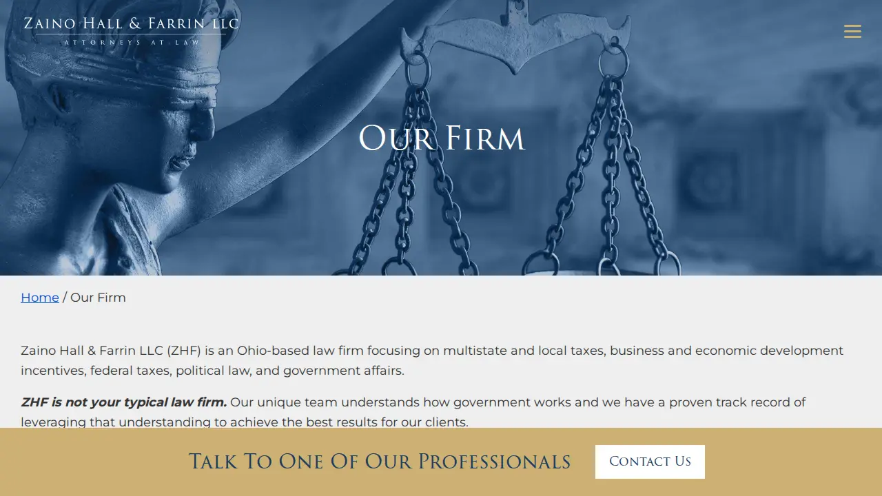 Zaino Hall & Farrin LLC page