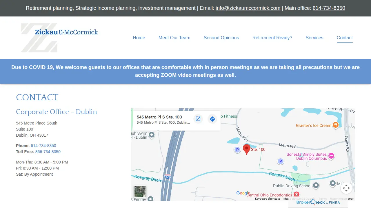 Zickau & McCormick LLC page