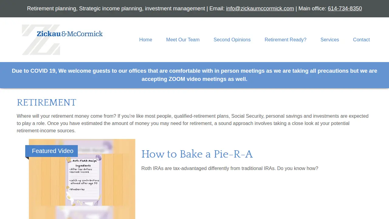 Zickau & McCormick LLC page