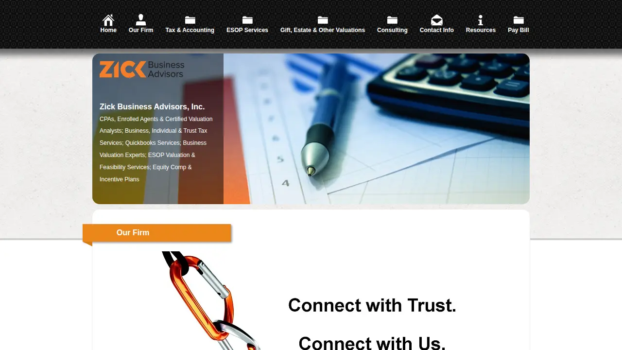 Zick Business Advisors Inc page