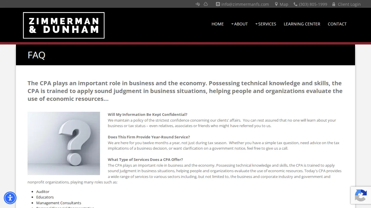 Zimmerman Financial, LLC page