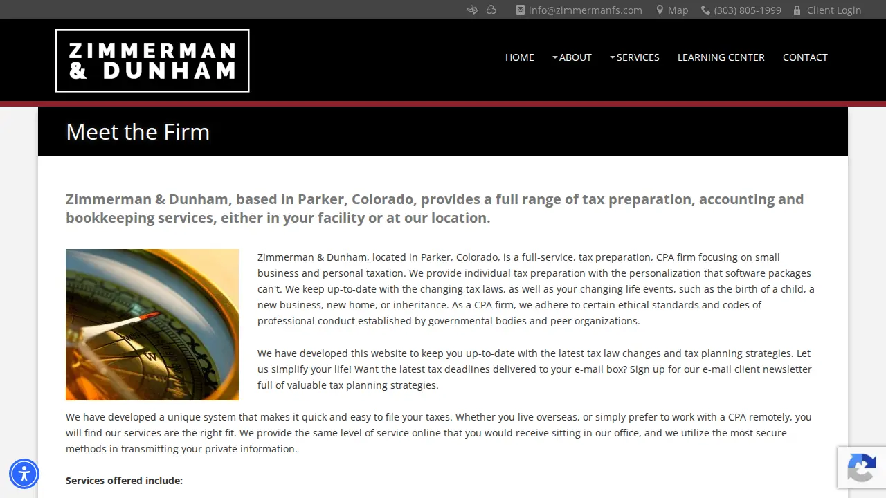 Zimmerman Financial, LLC page