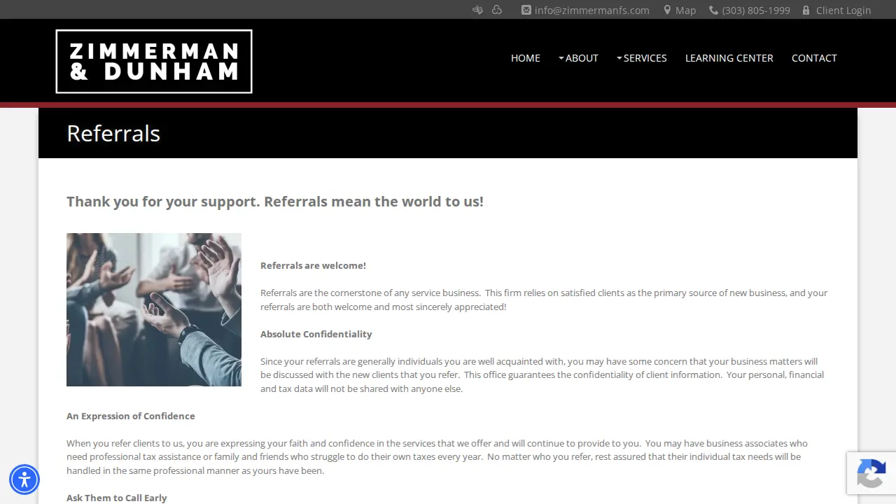 Zimmerman Financial, LLC page