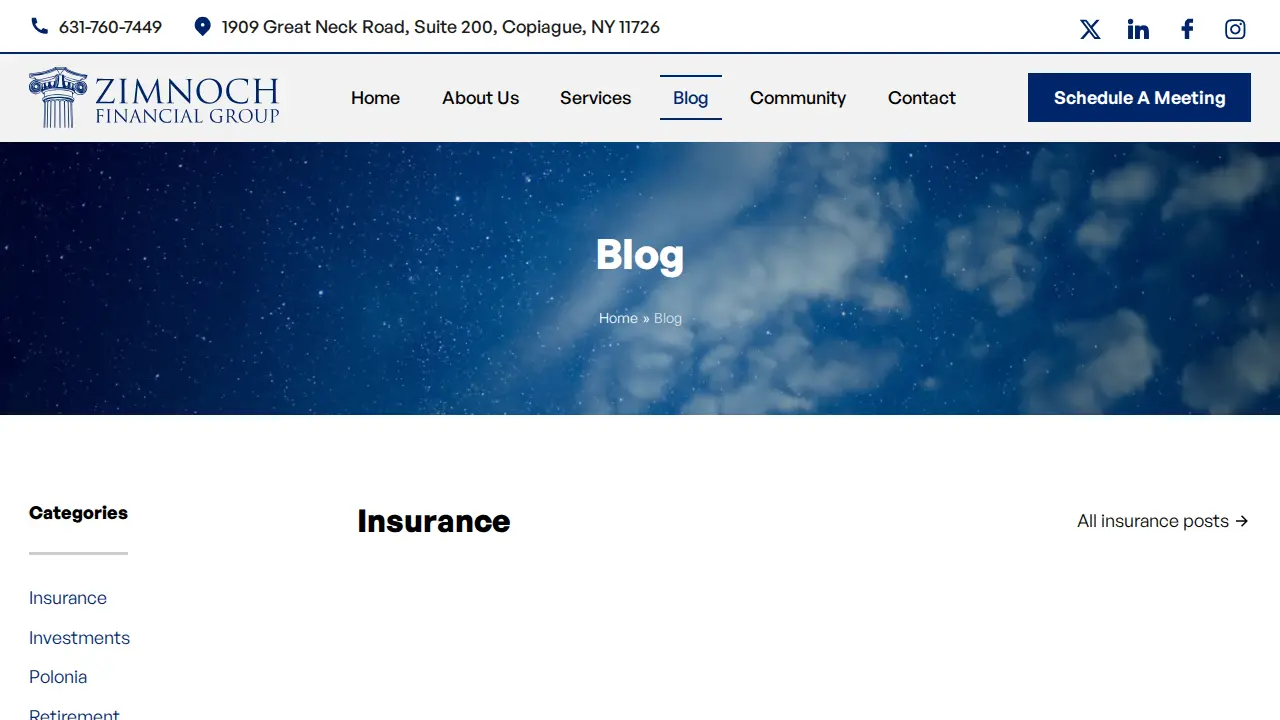Zimnoch Financial Group page