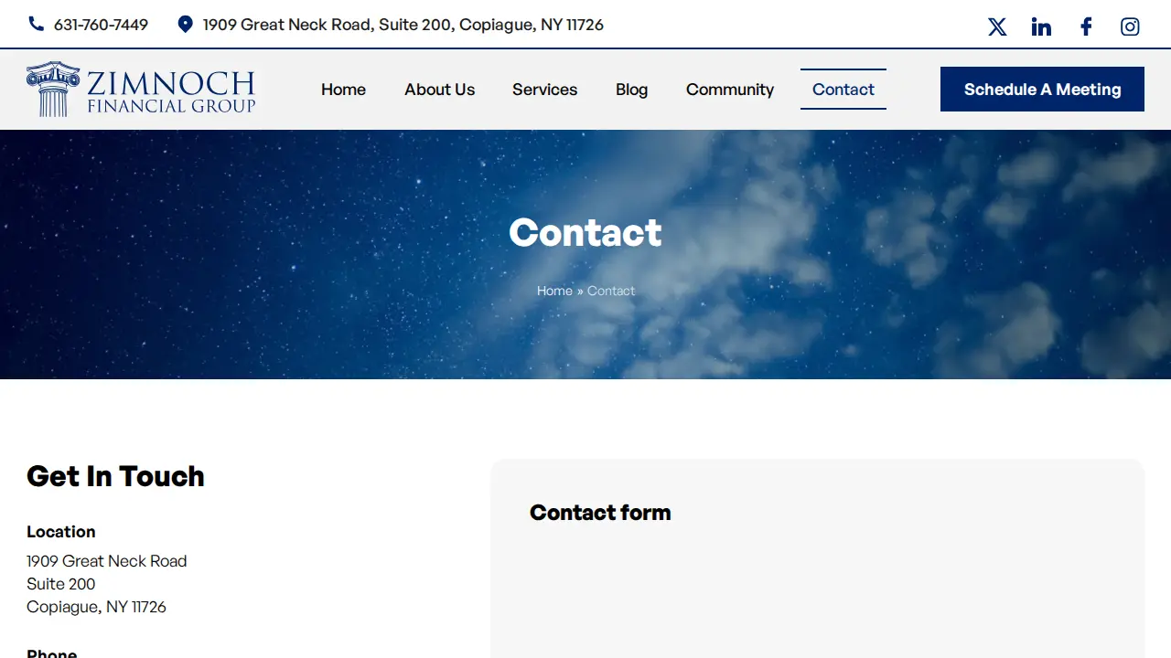 Zimnoch Financial Group page