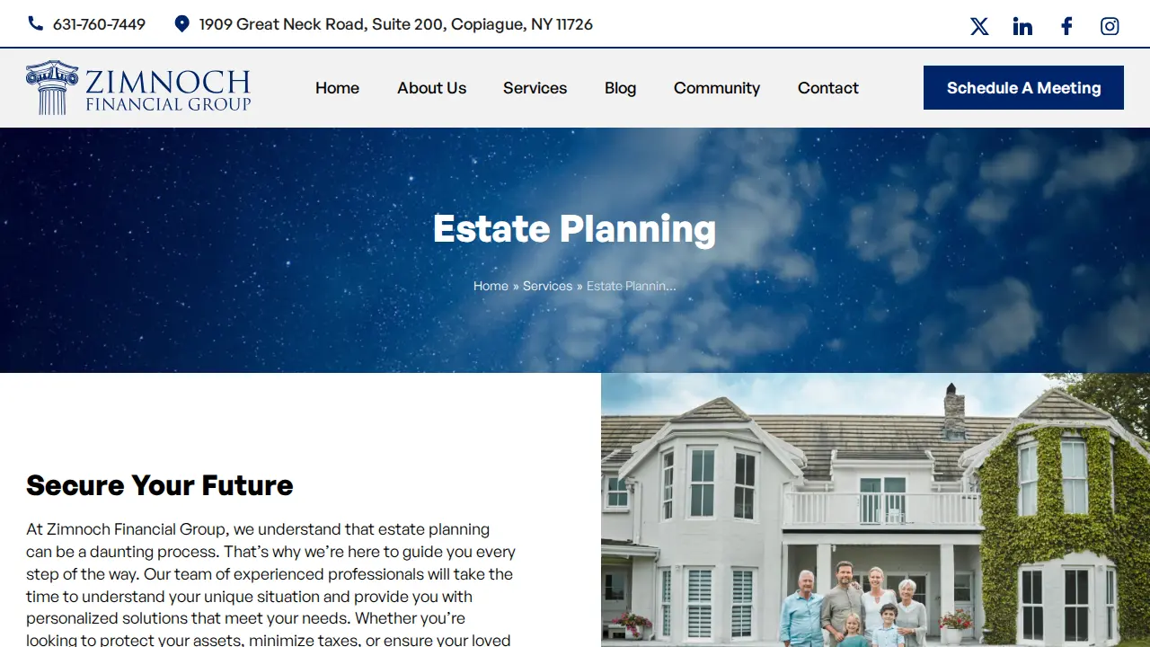 Zimnoch Financial Group page