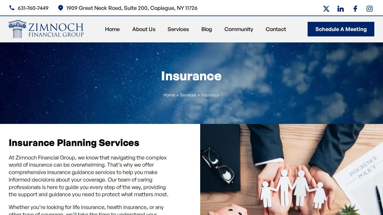 Zimnoch Financial Group page