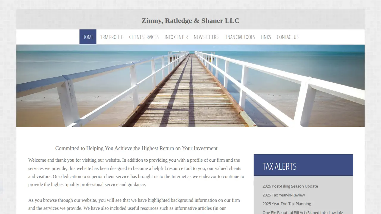 Zimny & Associates page