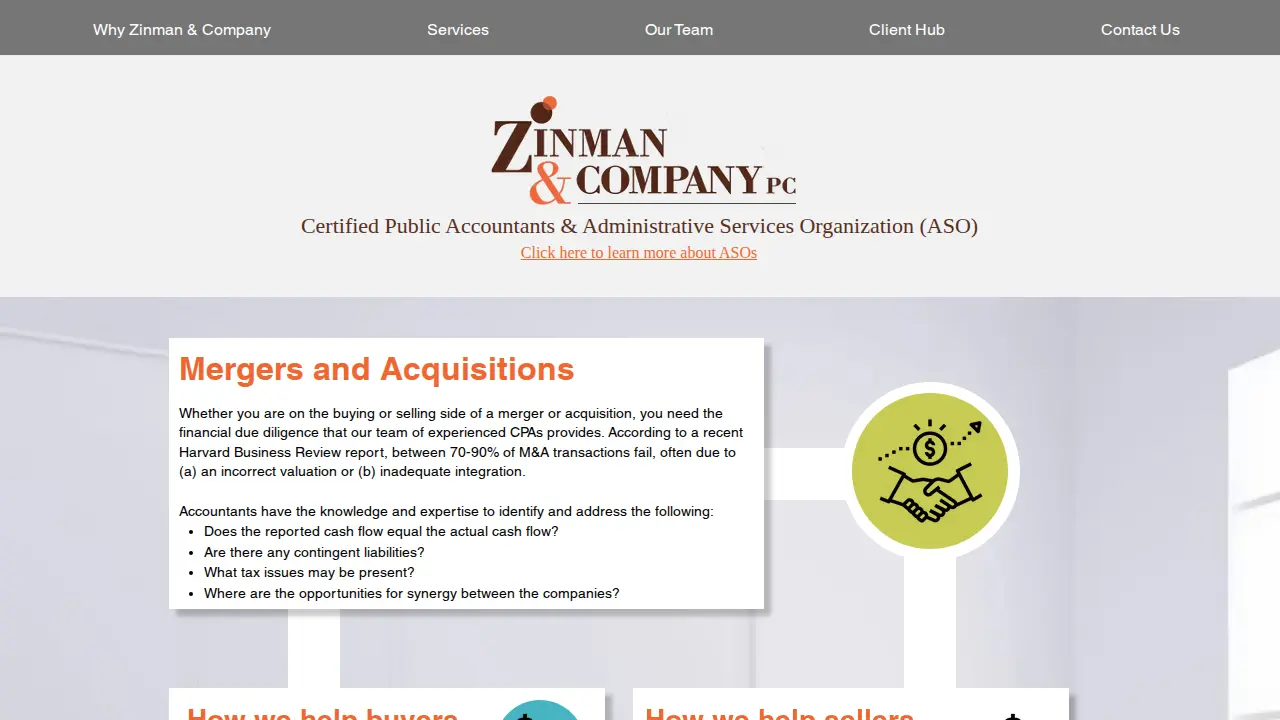 Zinman & Co PC page