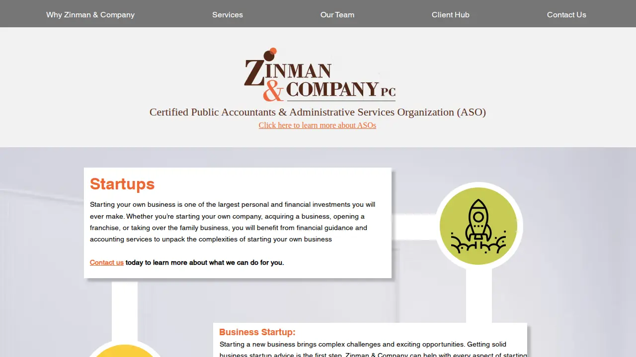 Zinman & Co PC page