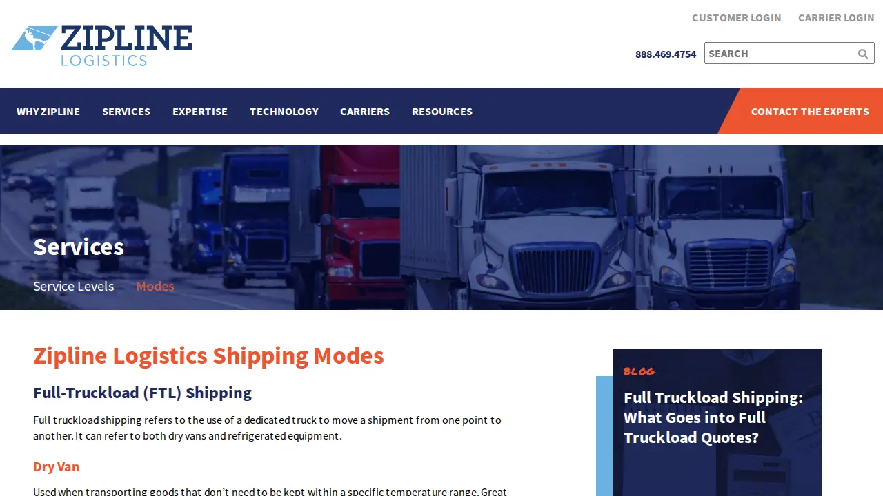 Zipline Logistics LLC page