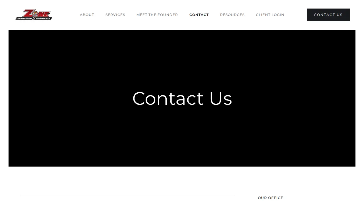 Zone Communications & Multiservice page