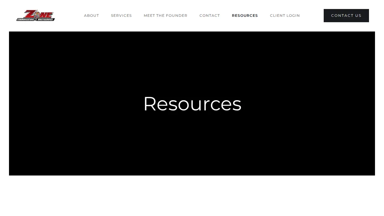 Zone Communications & Multiservice page