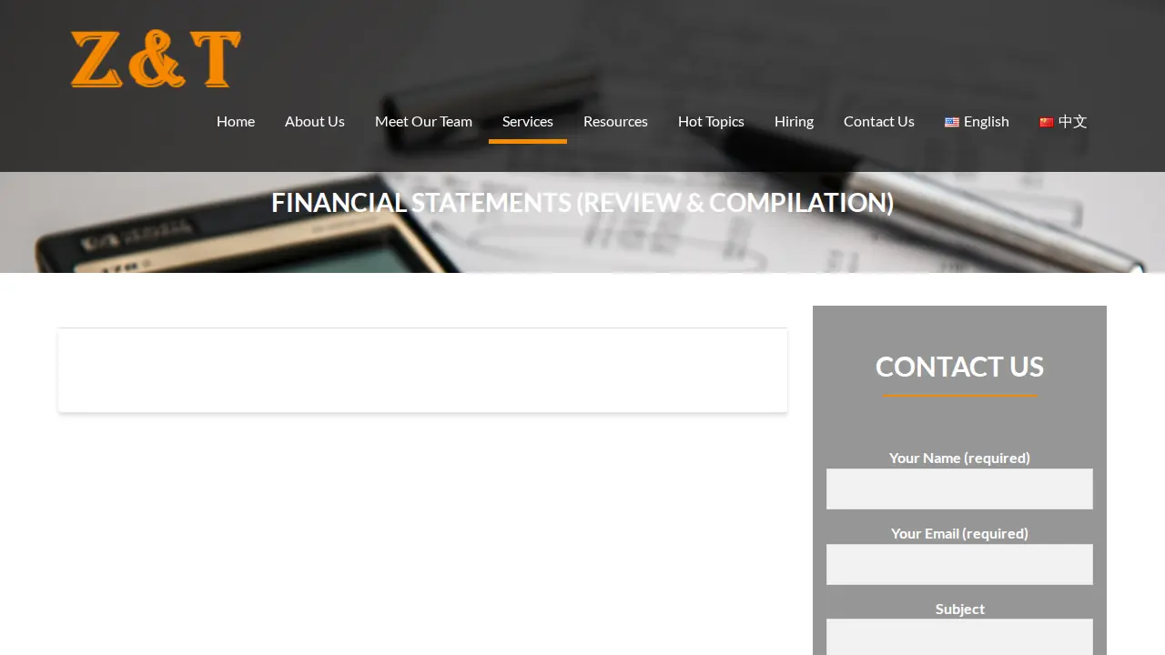 Zhou & Tan CPAs LLP page