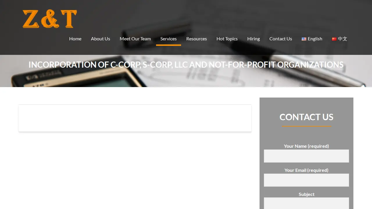 Zhou & Tan CPAs LLP page