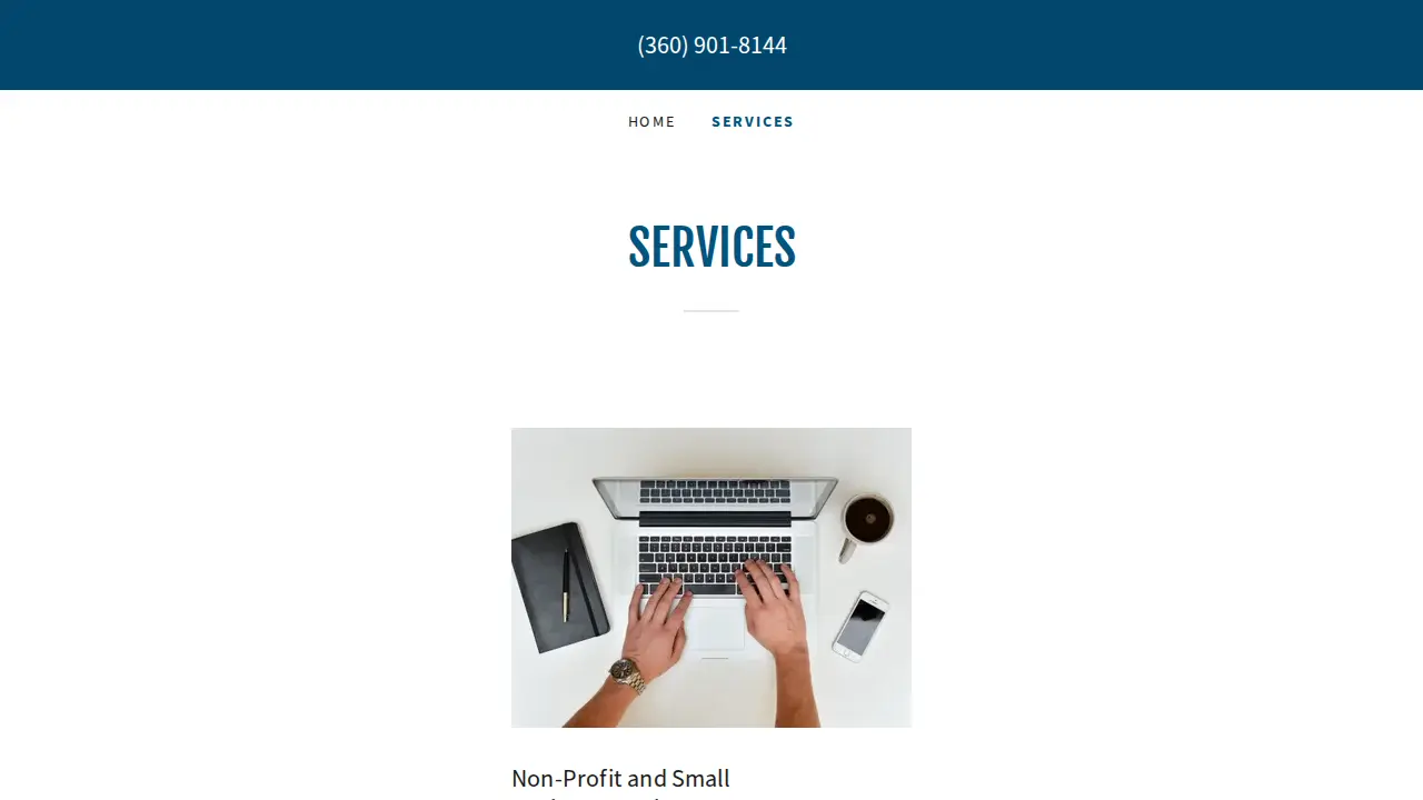 Zuna Business Services page