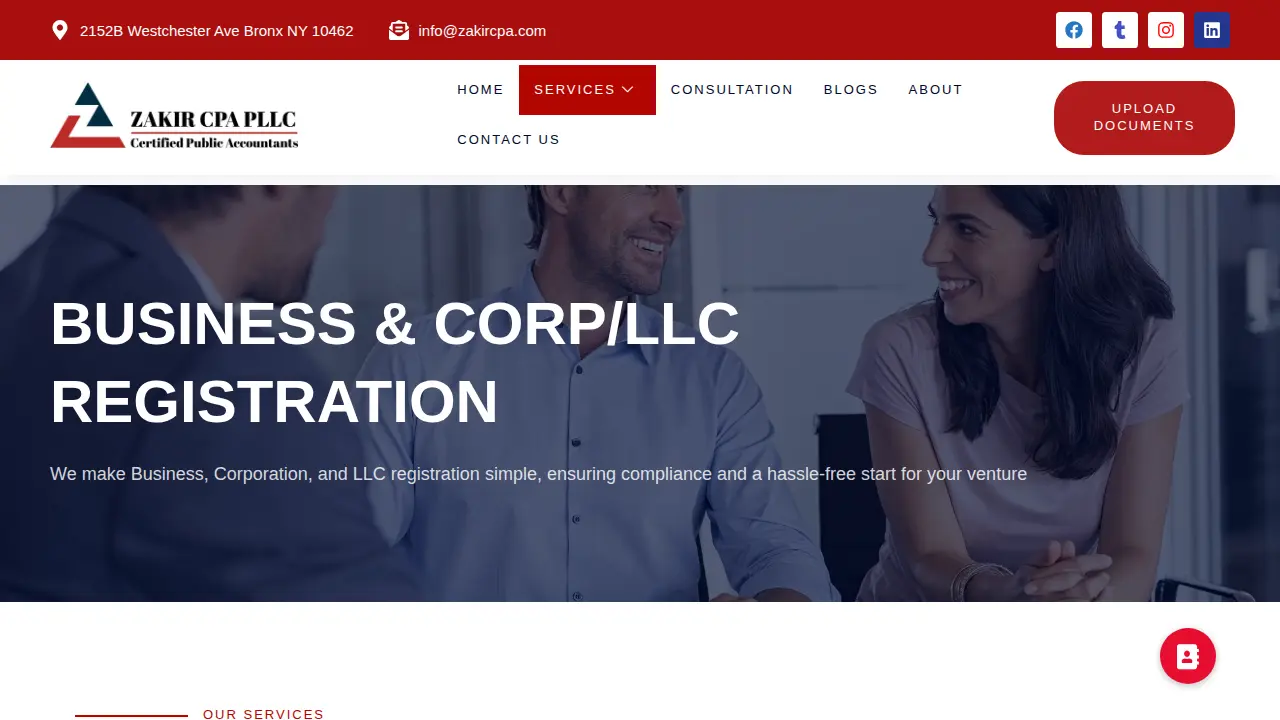 ZAKIR CPA, PLLC page