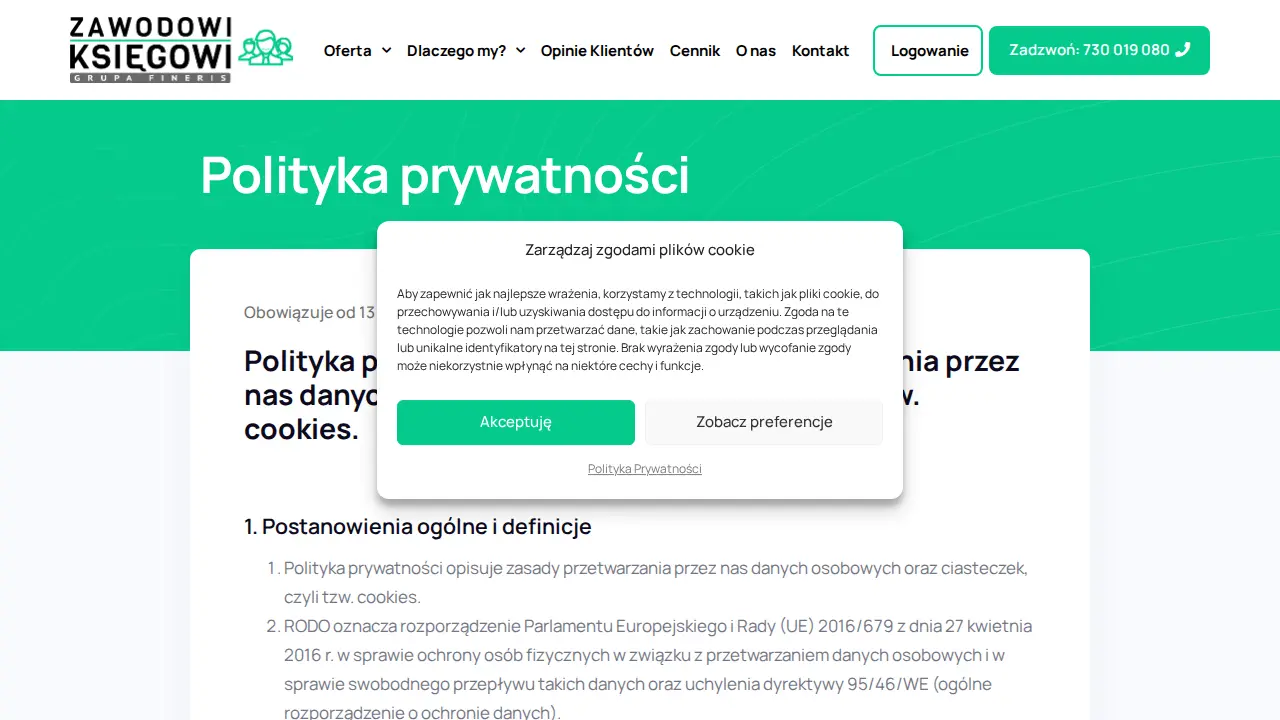 Zawodowi Księgowi (Grupa Fineris) page