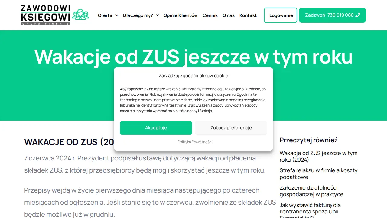 Zawodowi Księgowi (Grupa Fineris) page