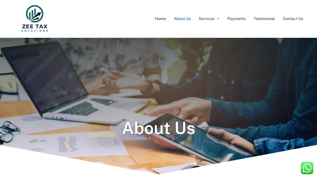 Zee Tax & Consulting Services page