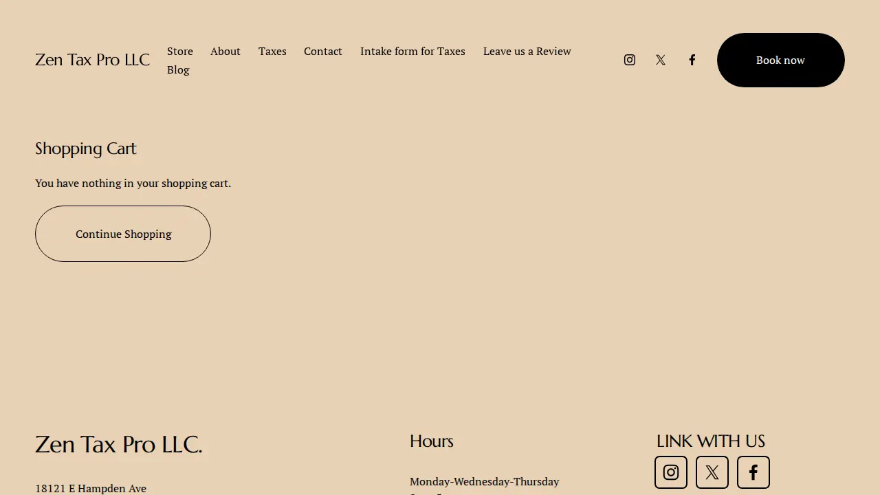 Zen Tax Pro LLC page