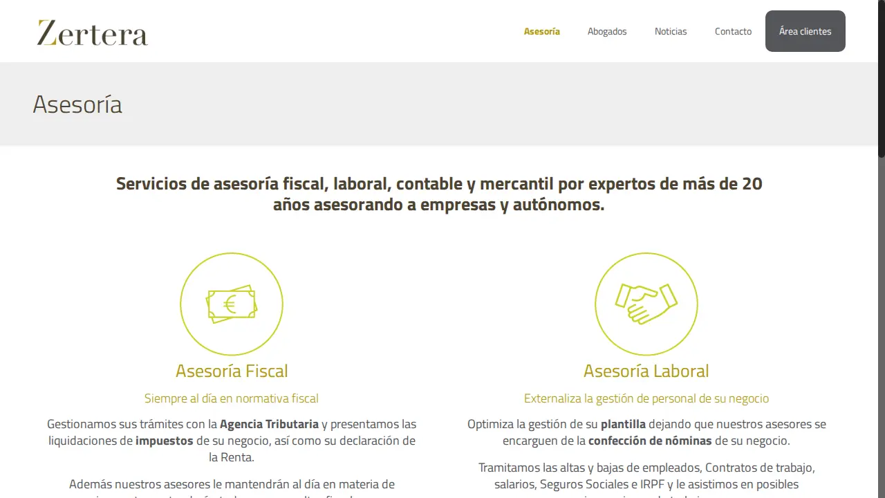 Zertera Asesores & Abogados- Pozuelo de Alarcón page