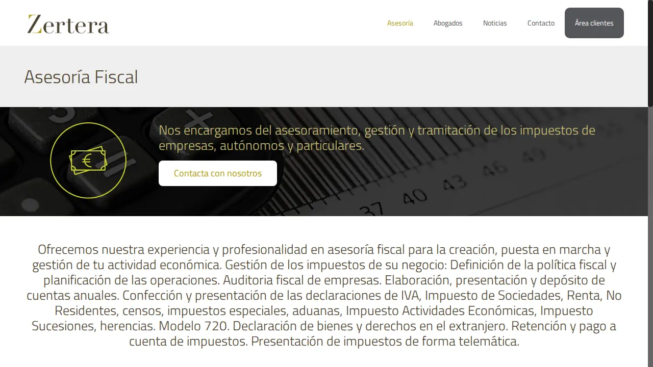 Zertera Asesores & Abogados- Pozuelo de Alarcón page