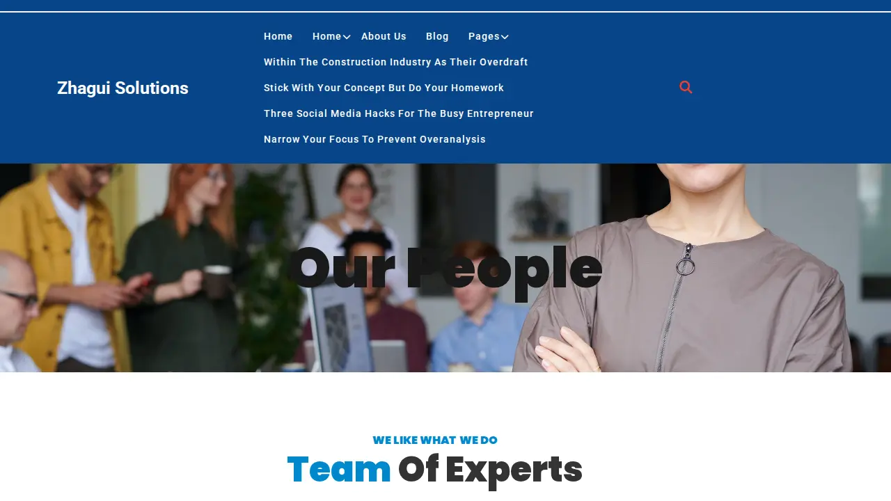 Zhagui Solutions page