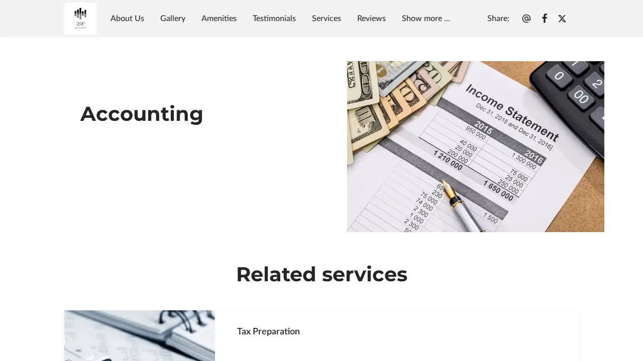 ZTC Tax Consultants page