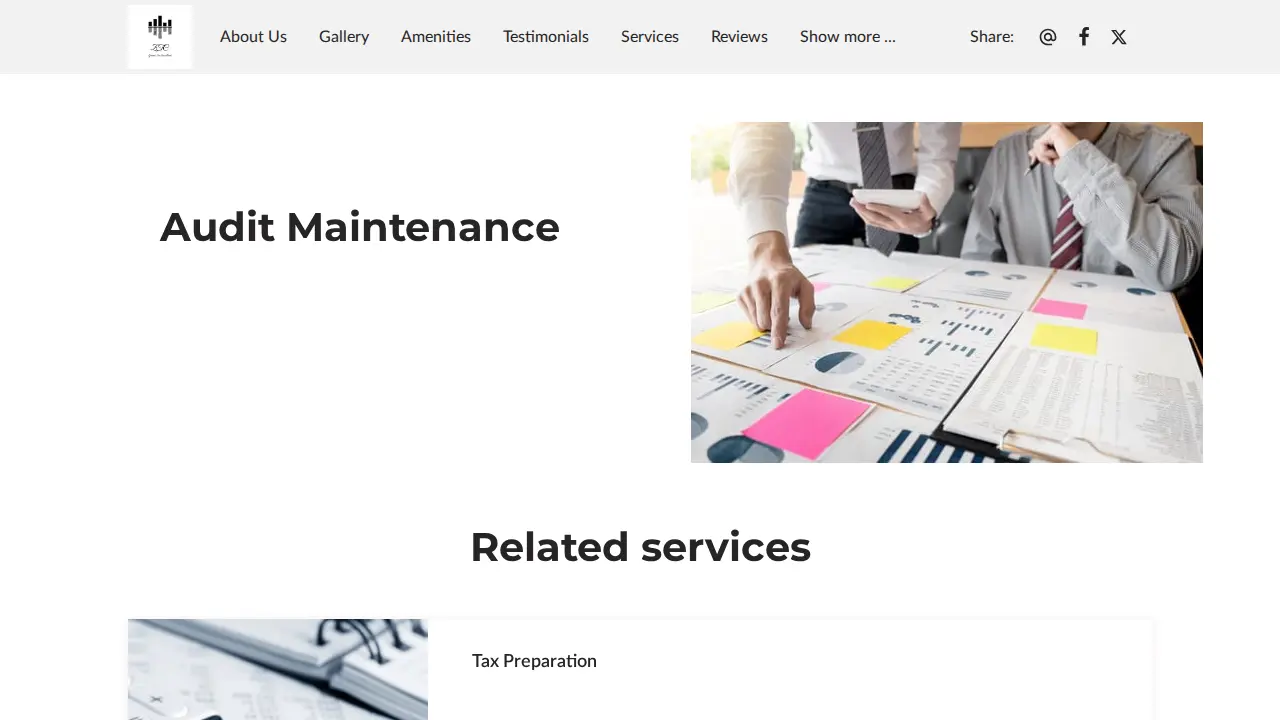 ZTC Tax Consultants page